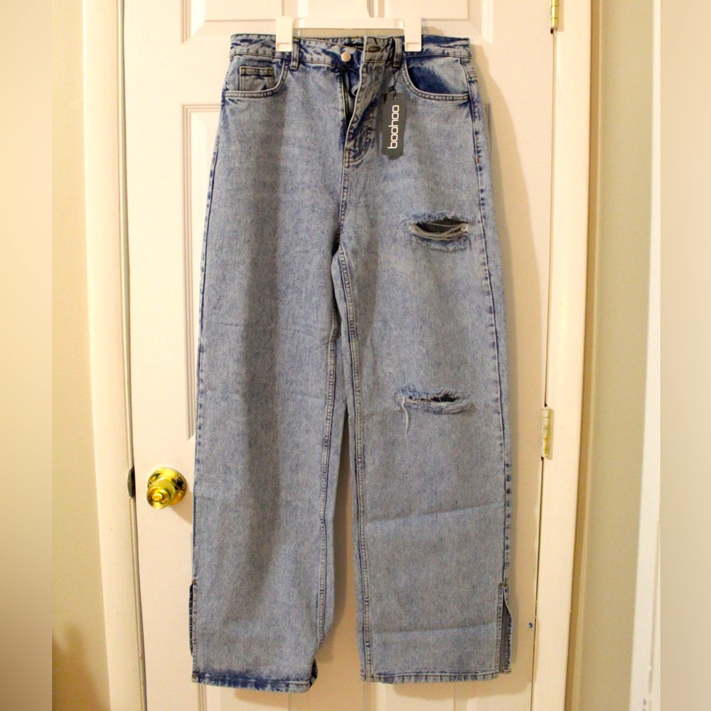 Light Blue Wide Leg Jeans
